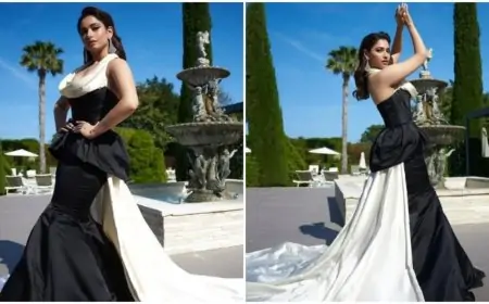 Cannes 2023: Tamannaah Bhatia is the modern-day Cinderella in a monochrome gown