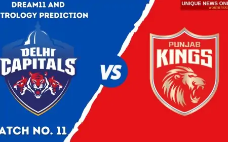 DC vs PBKS Match Dream11 and Astrology Prediction, Head to Head, Top Picks, Dream11 Tips, Captain & Vice-Captain, and who will win Delhi Capitals or Punjab Kings?