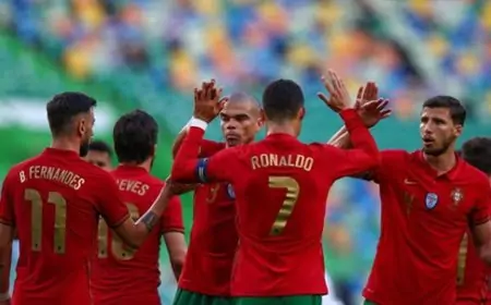 Cristiano Ronaldo & Bruno Fernandes Reacts After Portugal's 4-0 Win Against Israel During International Friendly (See Posts) Cristiano Ronaldo & Bruno Fernandes Reacts After Portugal's 4-0 Win Against Israel During International Friendly (See Posts)