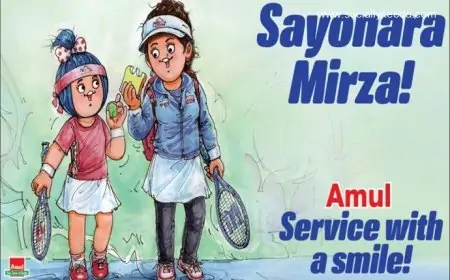 Amul Topical Hails Sania Mirza's Prolific Career As Indian Tennis Star Announces Retirement from the Sport