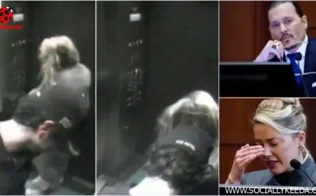 Viral CCTV Video of Amber Heard and James Franco in Elevator Shown During Actress’ Cross-Examination by Johnny Depp’s Lawyer Camille Vasquez Viral CCTV Video of Amber Heard and James Franco in Elevator Shown During Actress’ Cross-Examination by Johnny Depp’s Lawyer Camille Vasquez