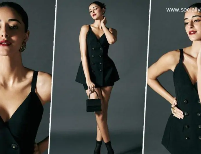 Ananya Panday Picks a Chic Little Black Dress From Dolce & Gabbana For Her Recent Outing and It’s Simply Gorg! (View Pics)