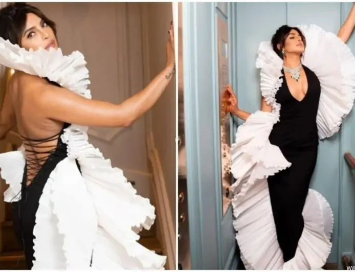 Priyanka Chopra is the ultimate fashion icon in a monochrome gown
