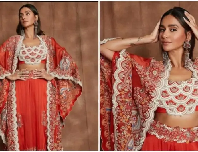 Shibani Dandekar’s co-ord set is ideal for festive mornings