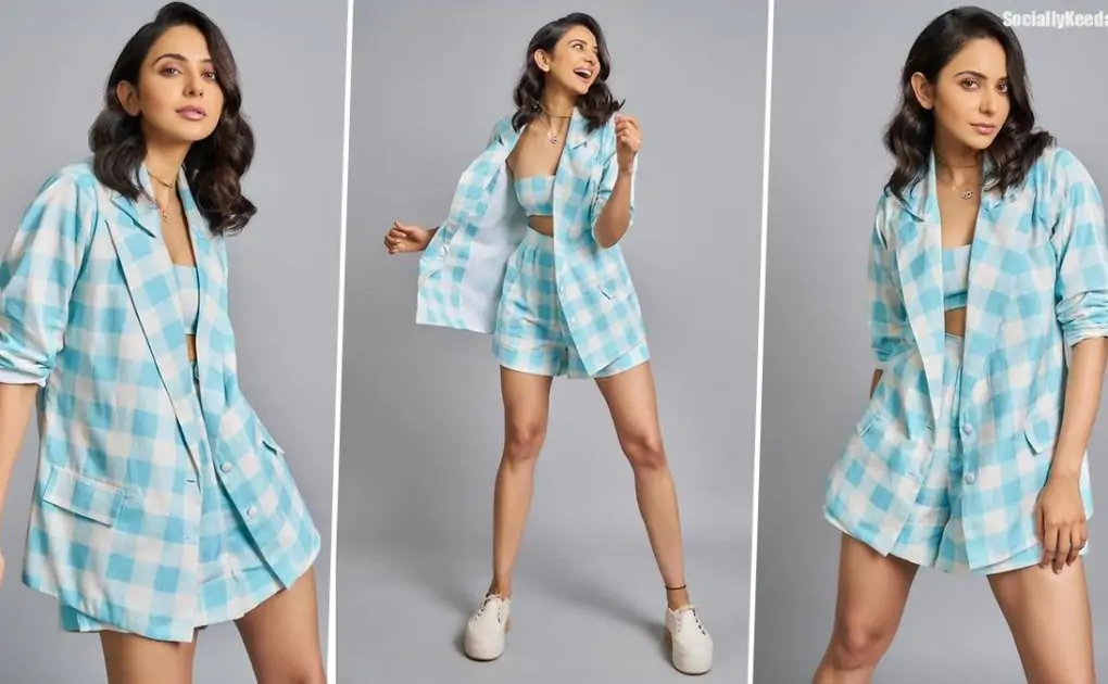 Rakul Preet Singh Weaves a Beautiful Summer Magic With Her Gingham Co-Ord Set (View Pics)