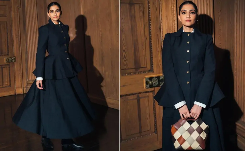 Sonam Kapoor Flaunts Power Dressing in Edgy Black Skirt Suit; See PHOTOS