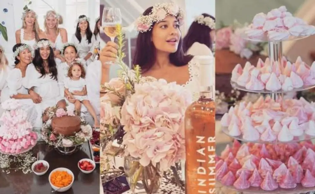 Lisa Haydon's baby shower was all about friends, beautiful decor & no wine consumption. See pics