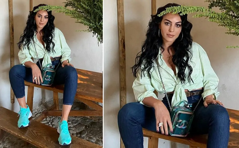 Georgina Rodriguez Looks Uber-Chic in White Placket Blouse Paired with Denim Pants; See Photos of Cristiano Ronaldo's Girlfriend