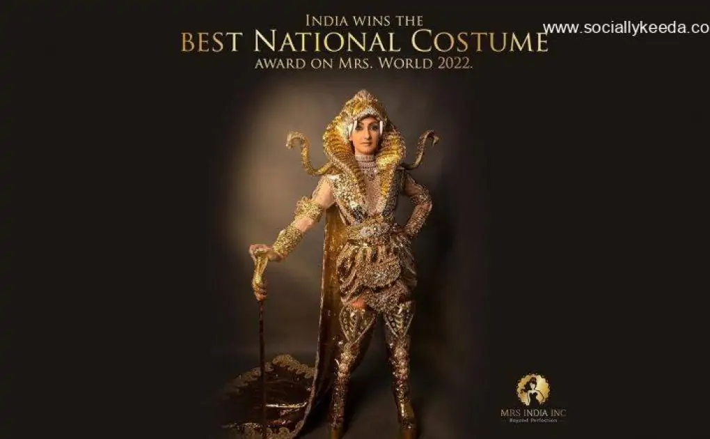 Mrs India World 2022 Navdeep Kaur Wins Best National Costume Title at Beauty Pageant For Dazzling Kundalini Chakra-Inspired Outfit (View Pics and Video)