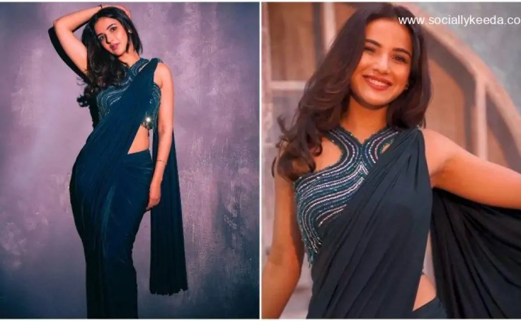 Jasmin Bhasin's Statement Saree is the Perfect Outfit to Flaunt at Your Cocktail Parties (View Pics)