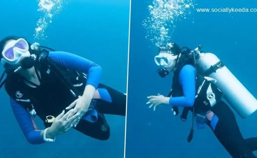 Parineeti Chopra Deep-Dives in the Blue Ocean and It Looks Beautiful (View Pics and Video)