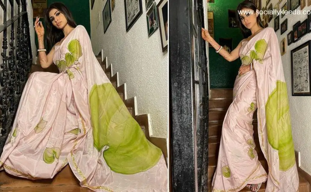 Basant Panchami 2022: Newlywed Mouni Roy Is a Sight To Behold a She Strikes a Pose in Six-Yard (View Pics)
