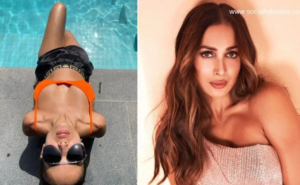 Malaika Arora Enjoys the Sun in an Orange Bikini Top, Shows Off Her Assets in a Steamy Snap (View Pic)