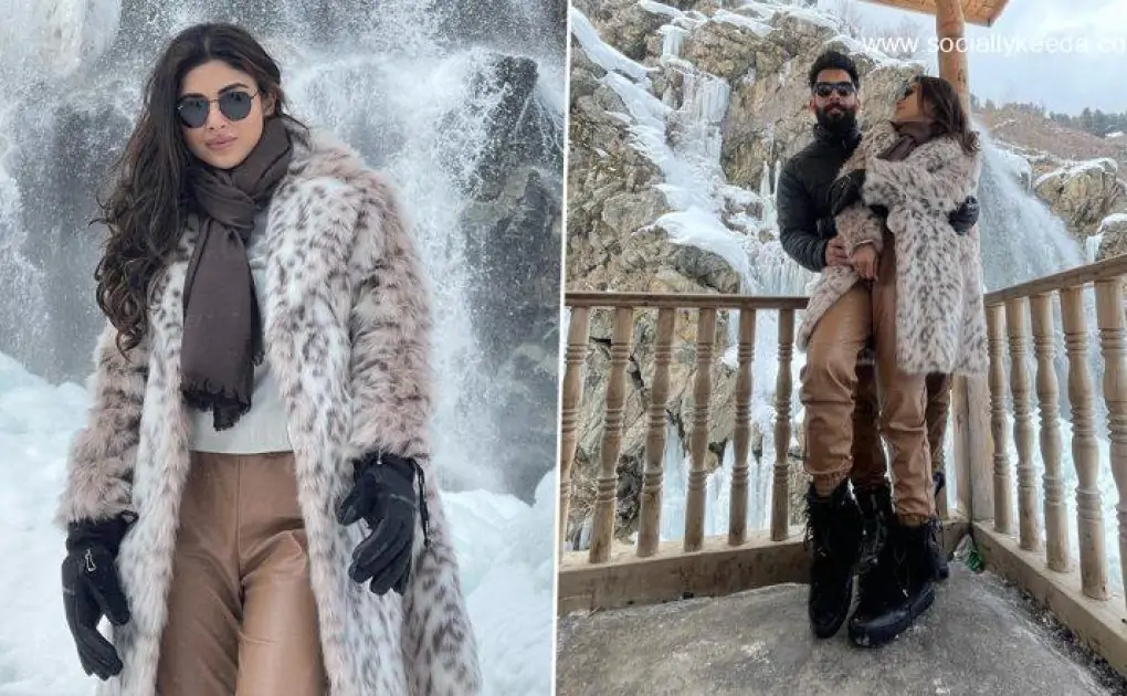 Newlyweds Mouni Roy and Suraj Nambiar Honeymoon in the Snowy Locales of Kashmir (View Pics)
