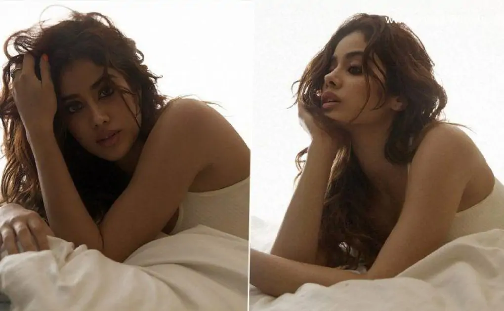 Janhvi Kapoor Looks Bewitching Hot in an Alluring Sleepwear and Messy Hairdo (View Pics)