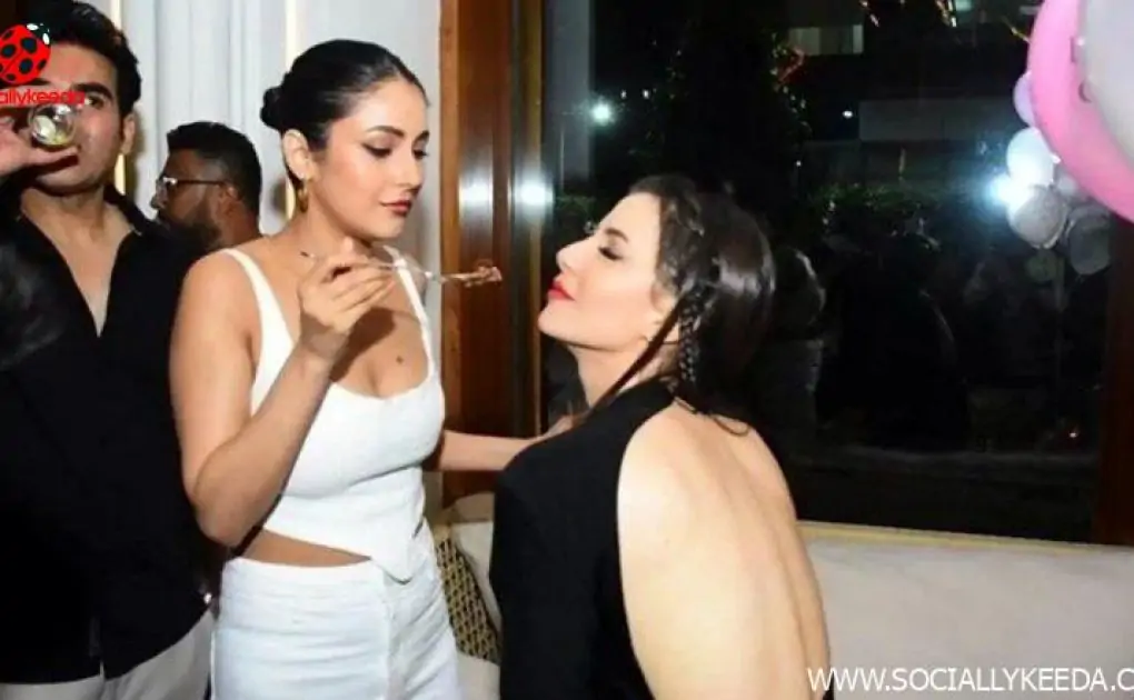 Shehnaaz Gill Attends Arbaaz Khan’s Girlfriend Giorgia Andriani’s Birthday Bash (View Pics & Videos)