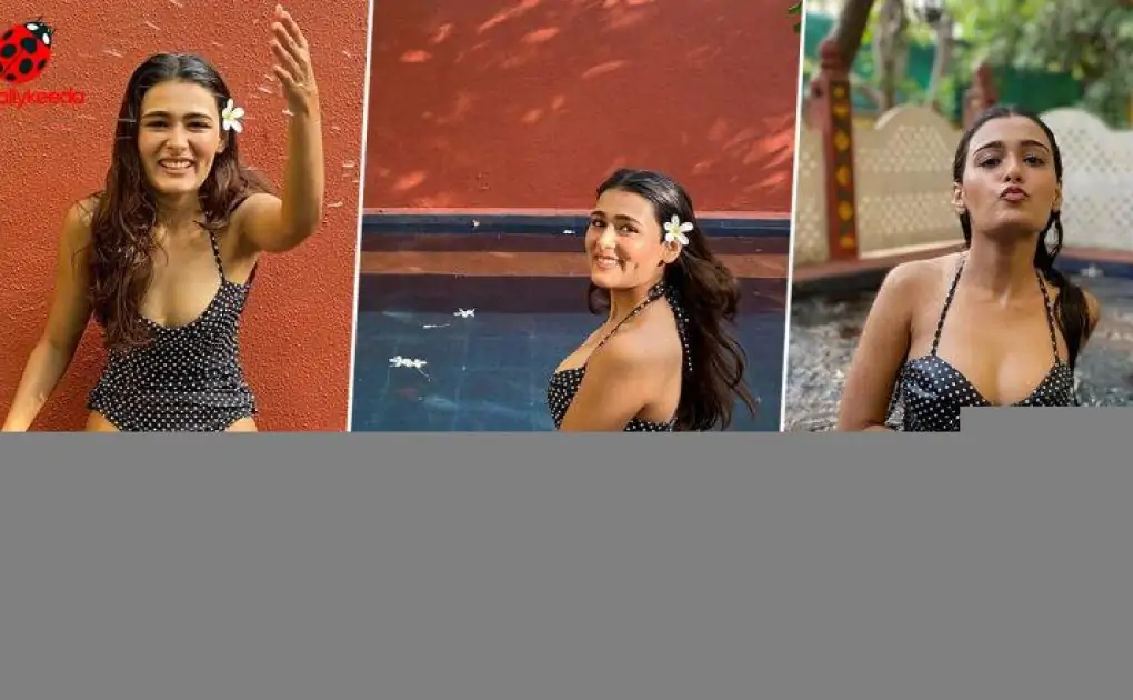 Shalini Pandey Looks Beautiful in a Polka Dot Swimsuit As She Enjoys Pool Time! (View Pics)