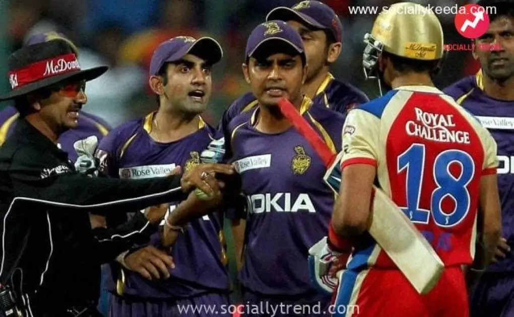 Virat Kohli And Gautam Gambhir Fight In IPL