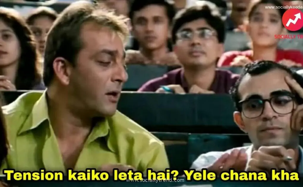 Tension kaiko leta hai yele chana kha