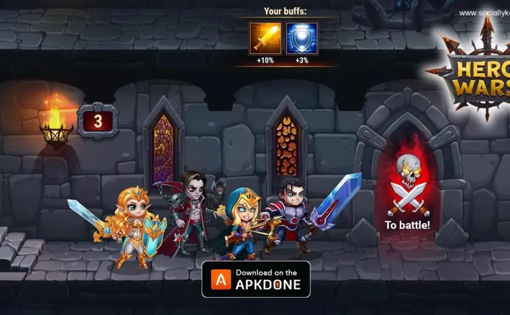 Hero Wars MOD APK 1.129.305 (Unlimited Money) for Android