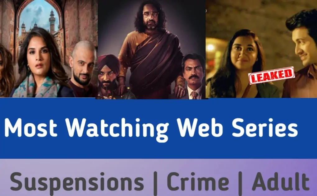 Prime 10 Internet Collection Most Watching (Suspension, Crime, Grownup)