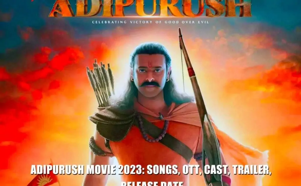 Adipurush Movie 2023|Here is the official title poster of the Adipurush film,|||