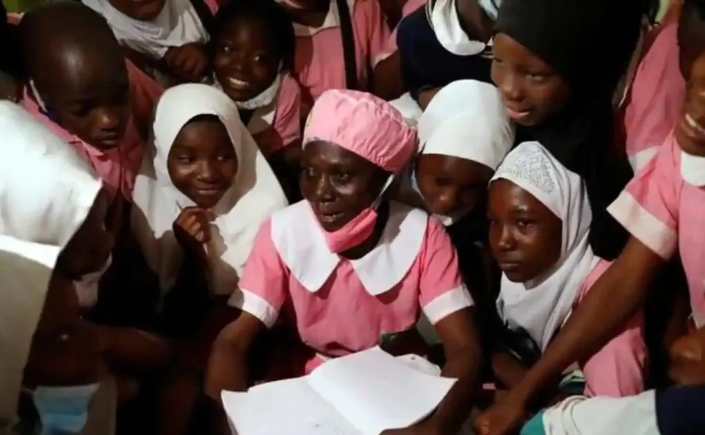 Photos: A 50-year-old Nigerian school pupil shows it's never too late to learn