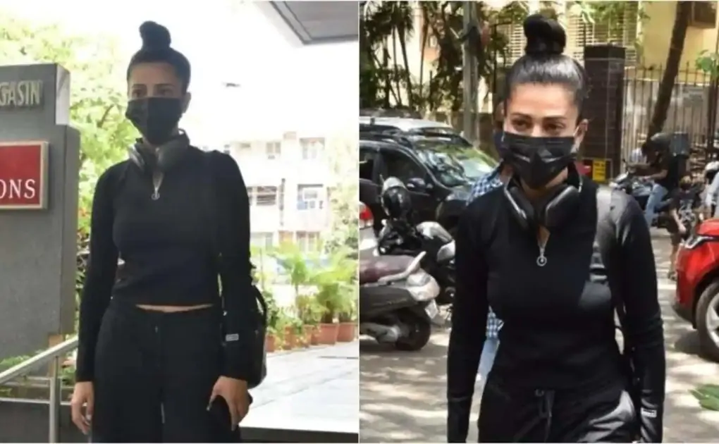 Shruti Haasan opts for an all-black look on day out, stuns in ribbed top-pyjamas