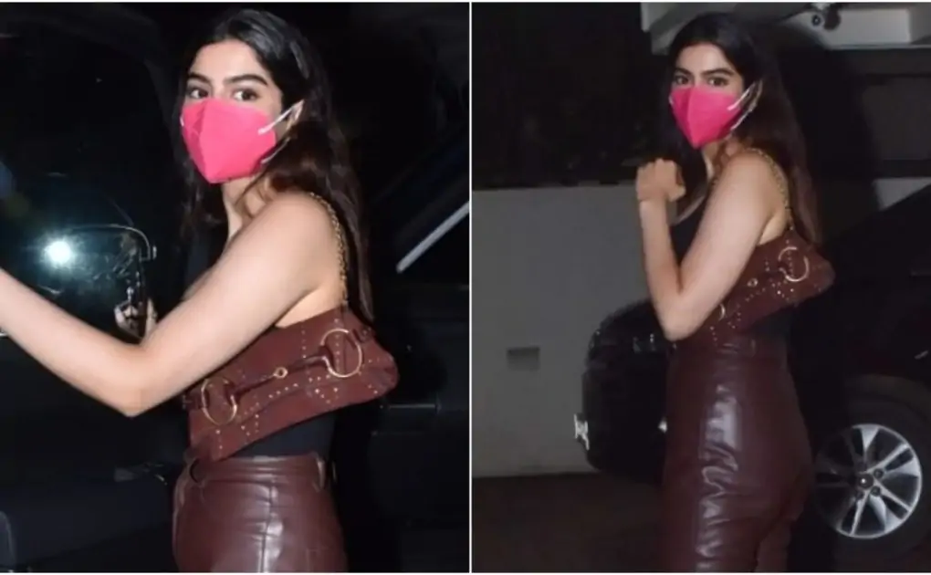 Khushi Kapoor glams up Arjun Kapoor's birthday in bodysuit and leather pants