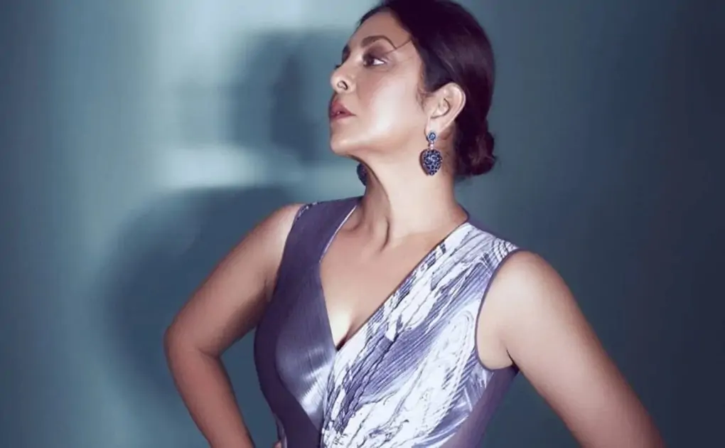 Shefali Shah sets the Internet on fire in a bold strappy peplum draped gown