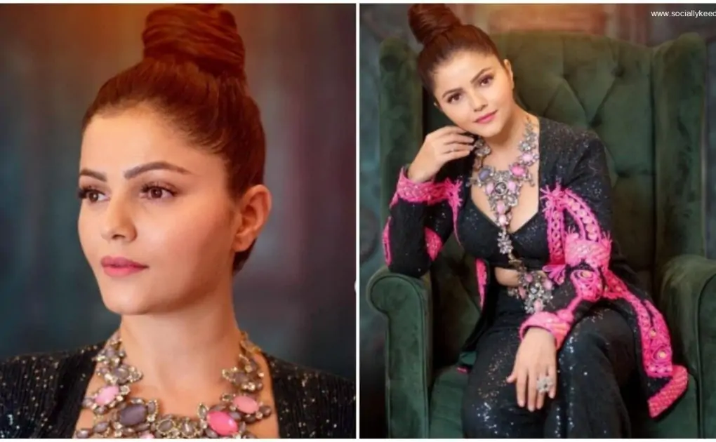 In a shimmery black and pink co-ord set, Rubina Dilaik is the real queen