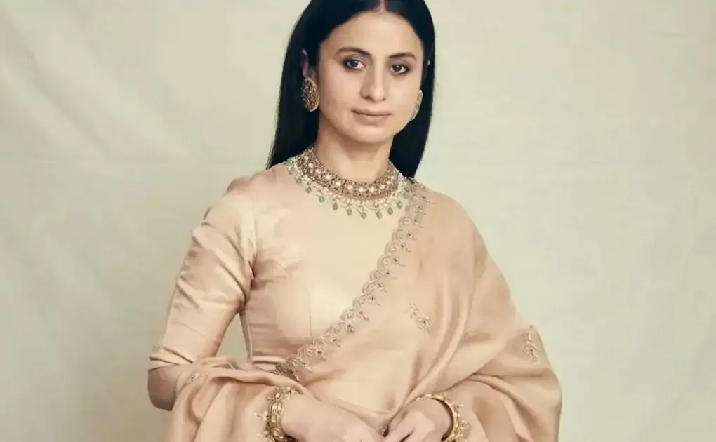 Rasika Dugal is bridesmaid fashion goals in vanilla satin silk lehenga choli