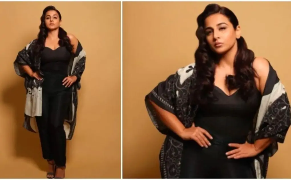 Vidya Balan's personality shines through this bo*d black look