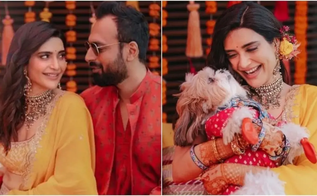 What bride-to-be Karishma Tanna and Varun Bangera wore to their Mehendi ceremony: Pics inside