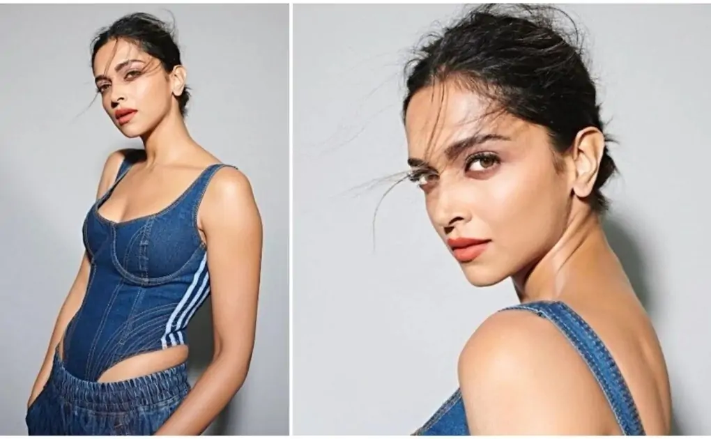Deepika Padukone flaunts incredible figure in denim bodysuit, low waist joggers
