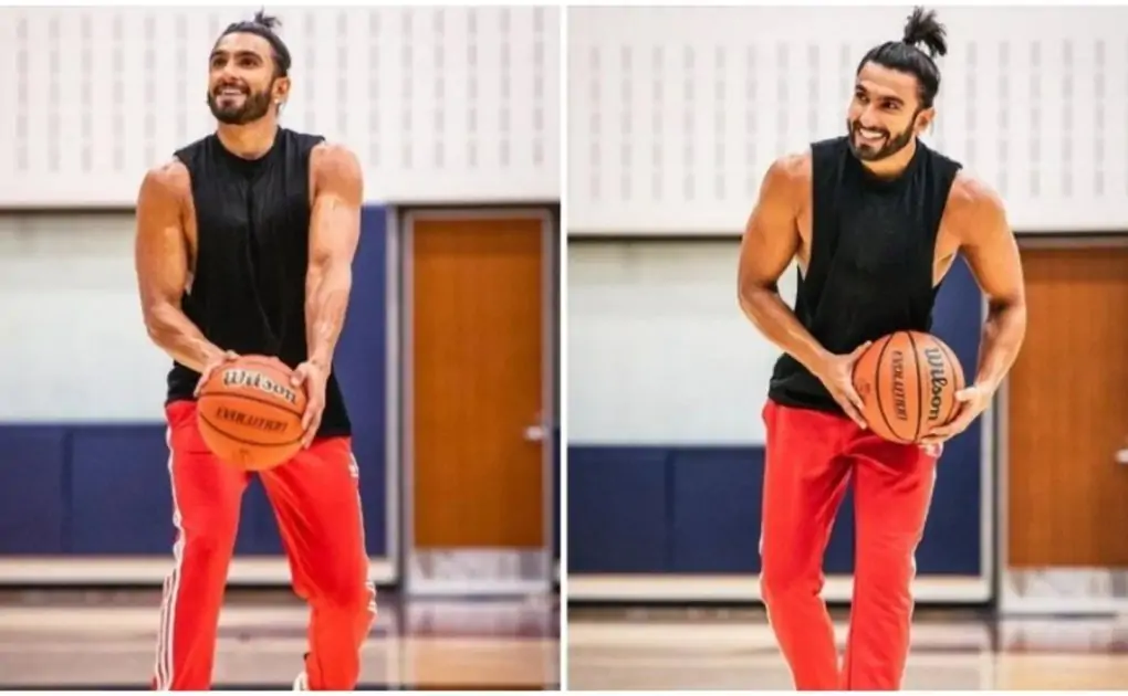 Inside Ranveer Singh's basketball game. Watch him dunk the ball