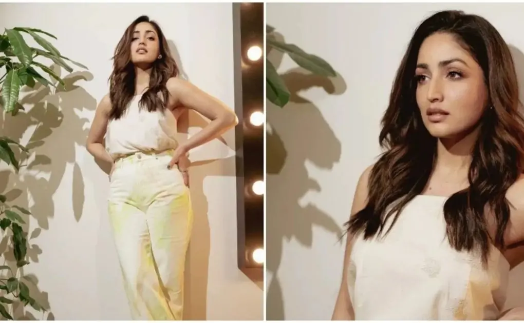 Yami Gautam keeps it simple yet stylish in white strappy top, denim