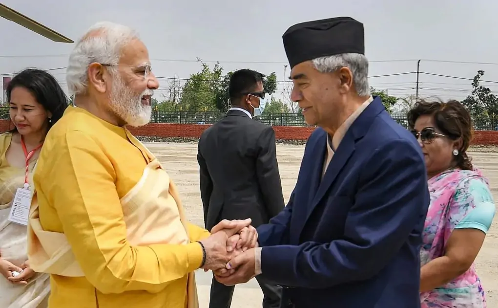 On Buddha Purnima, PM Modi welcomed at Buddha's birthplace | In pics