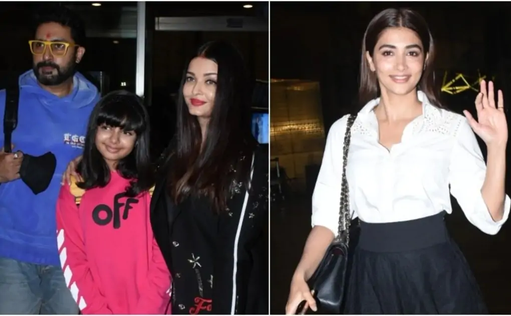 Aishwarya Rai with Abhishek Bachchan, Aaradhya and Pooja Hegde leave for Cannes Film Festival 2023: All pics inside