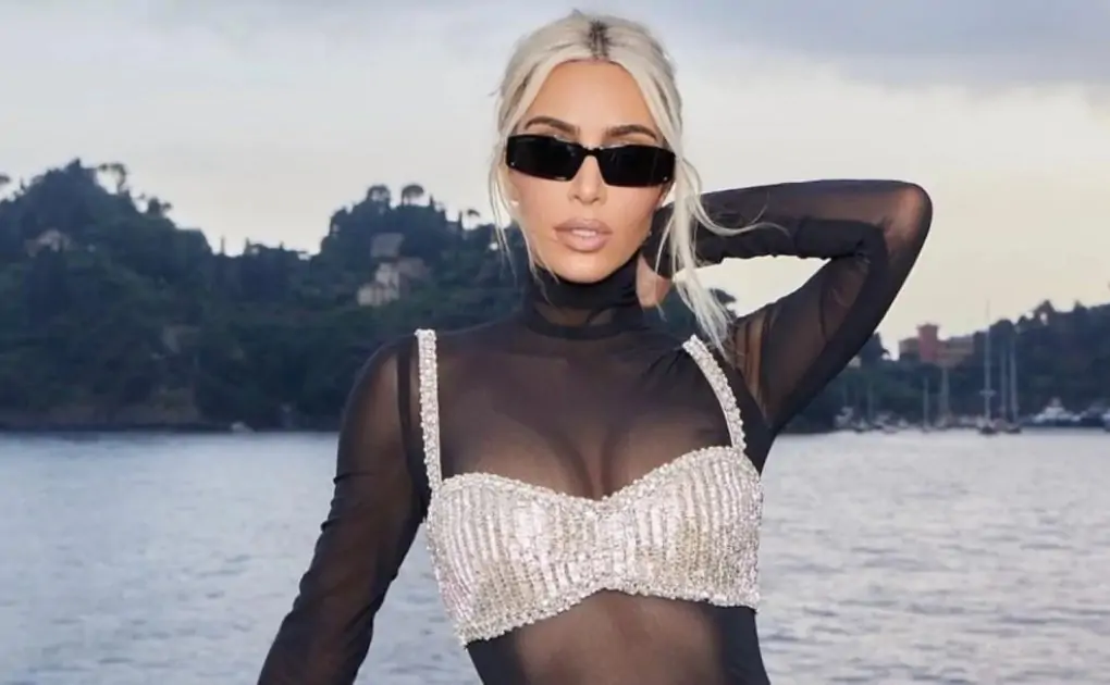 Kim Kardashian in see-through bodysuit with bralette and mini skirt serves a jaw-dropping look for new photoshoot