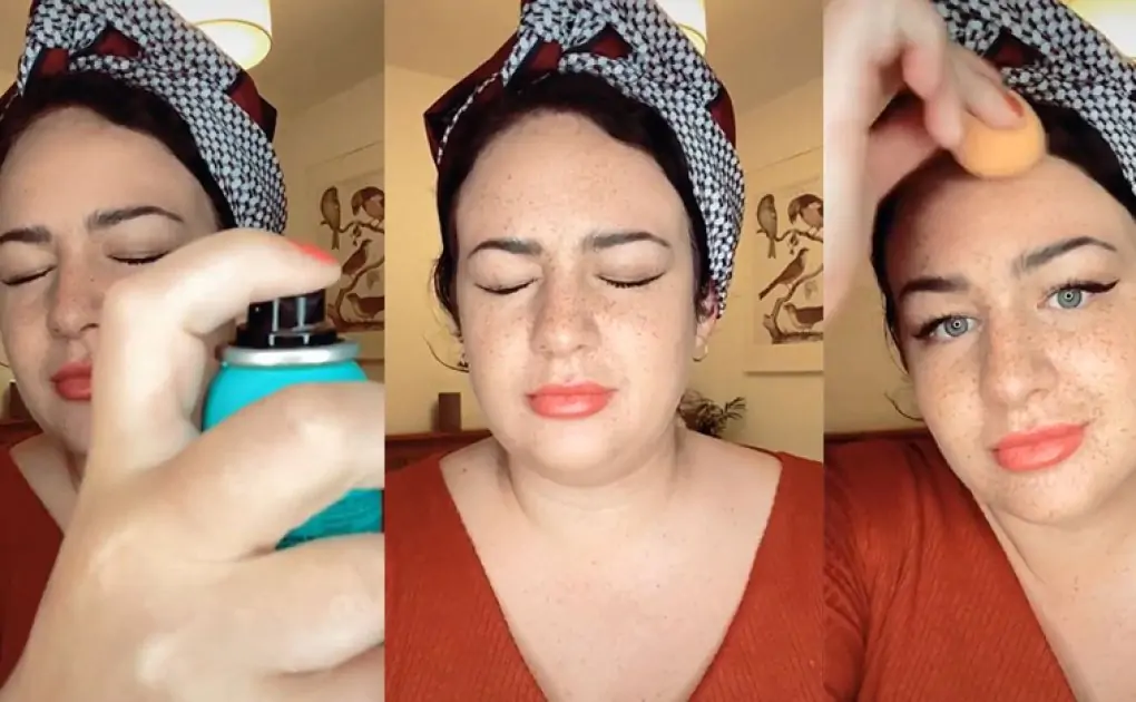 People are using L'Oreal's Magic Retouch Root Spray to create fake freckles and we're quite impressed with the results