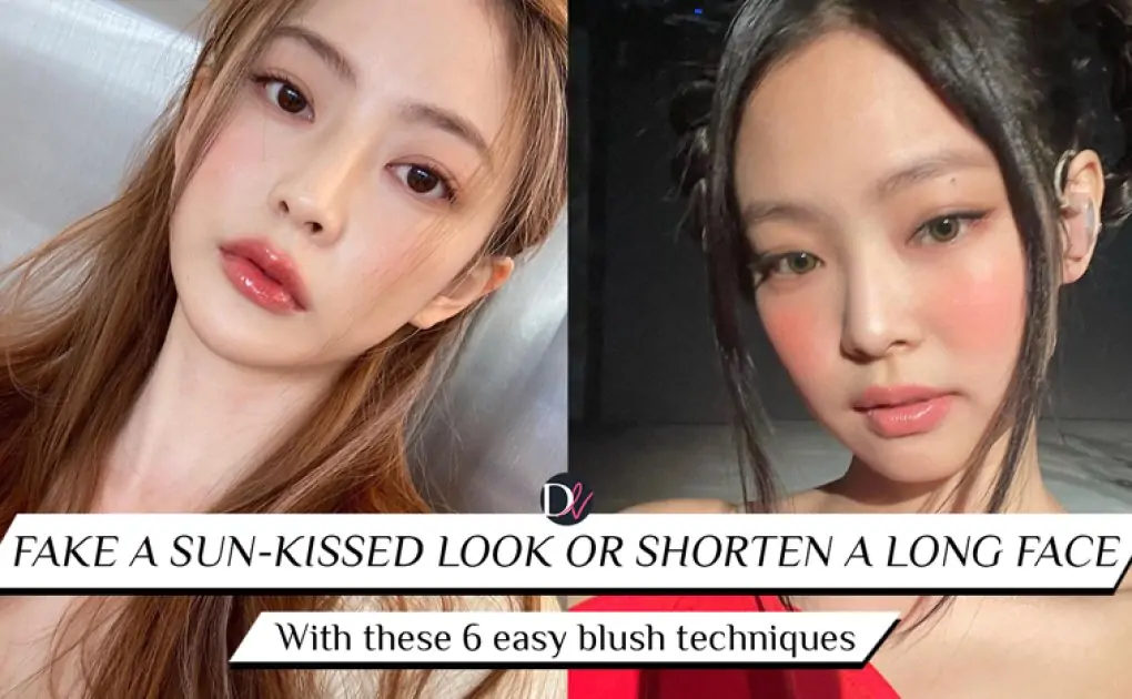 Where to apply blusher according to your face shape