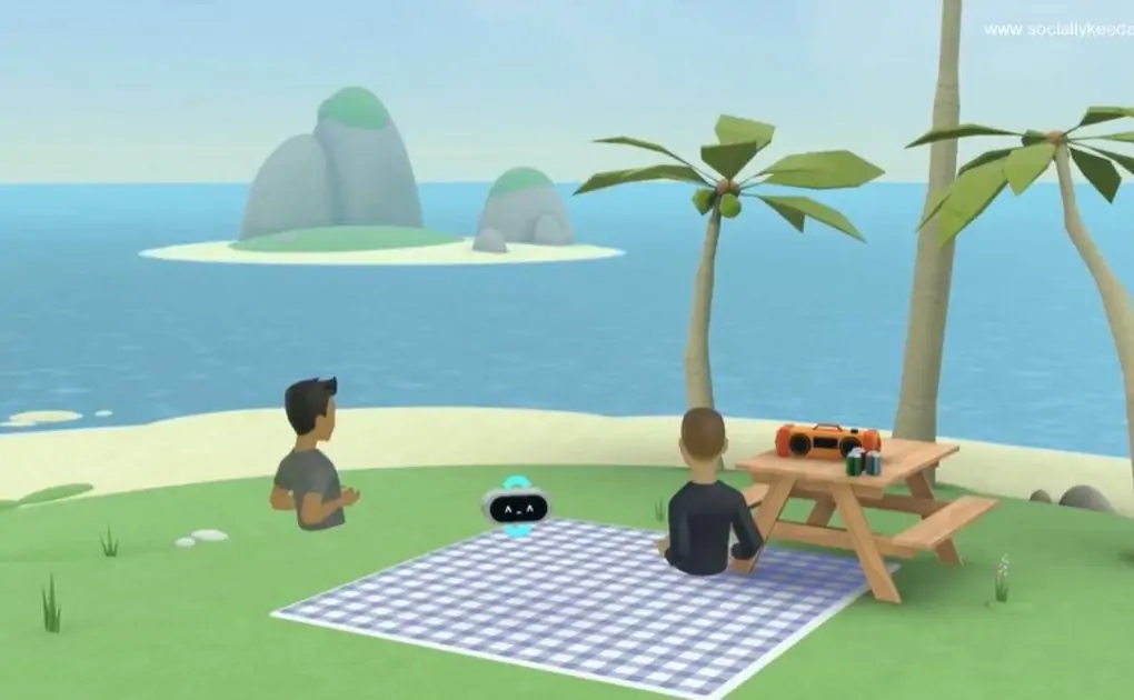 Meta Builder Bot concept happily builds virtual worlds based on voice description