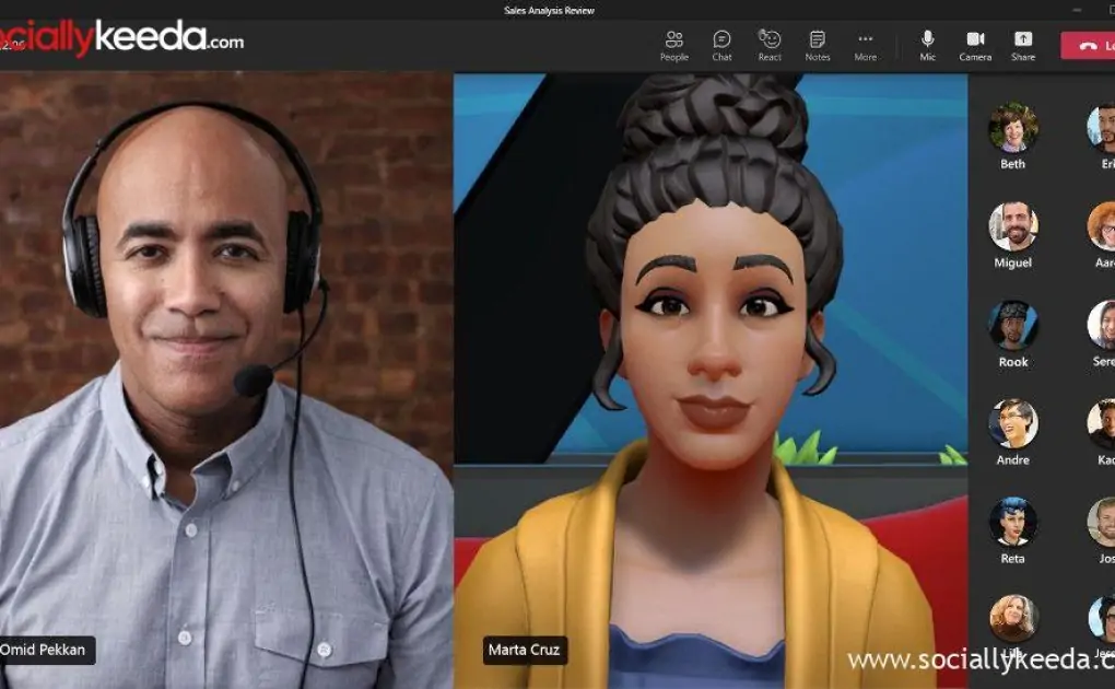 Metaverse-style avatars are now available in Microsoft Teams