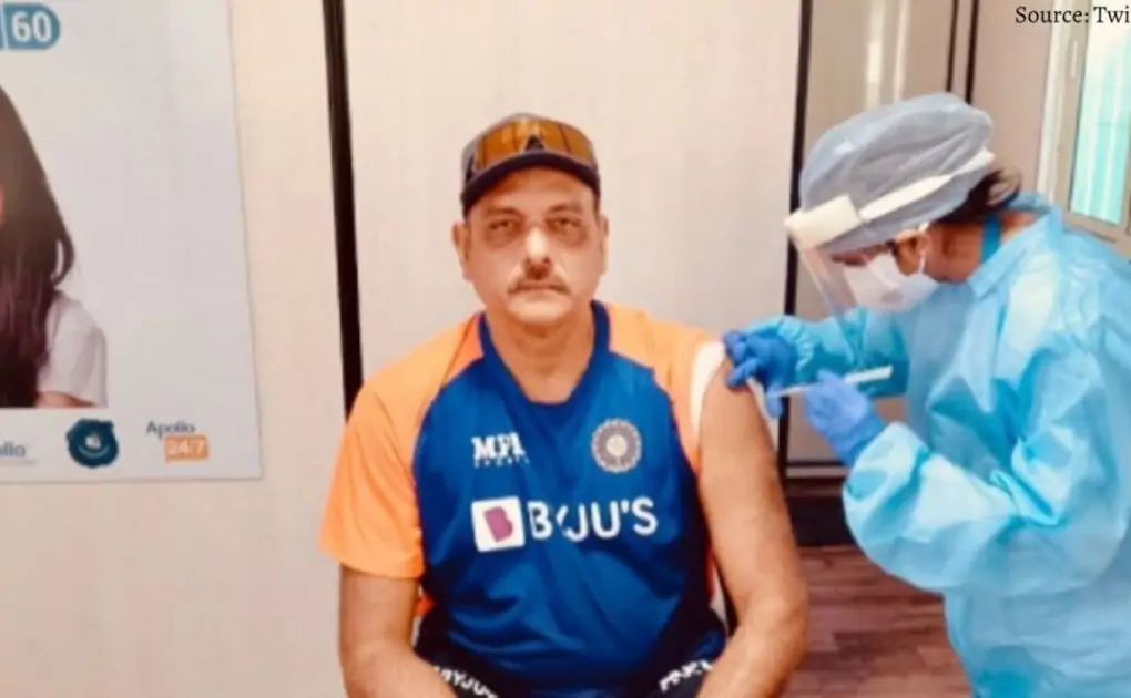 Indian coach Ravi Shastri got Coronavirus vaccine #RaviShastri