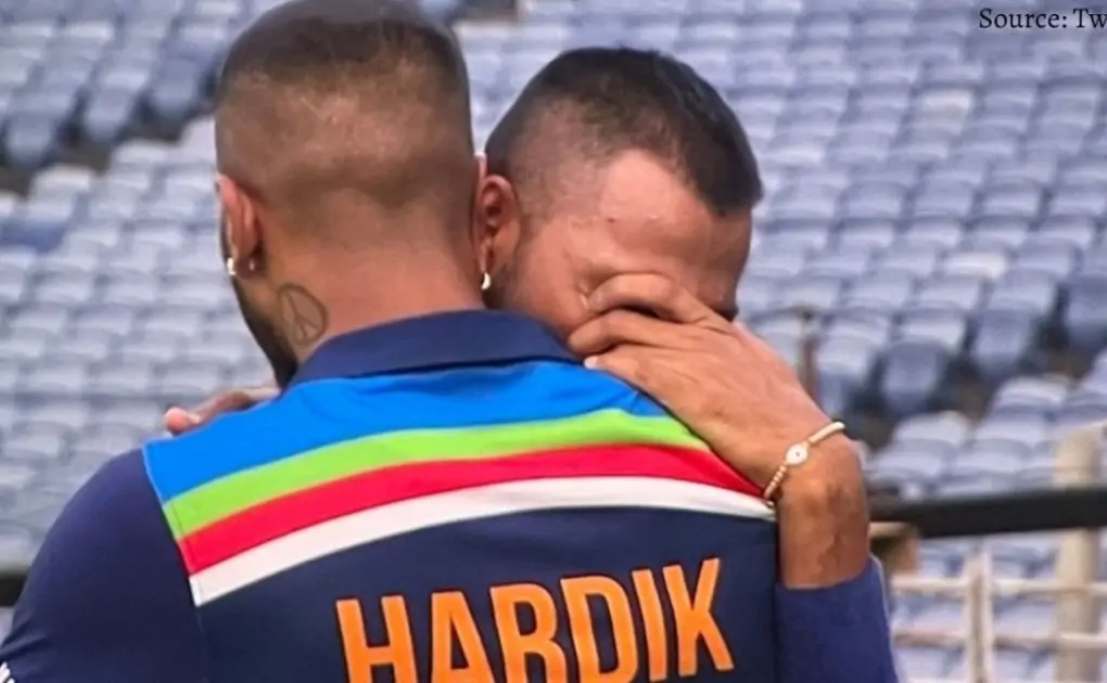 Krunal Pandya cried after hitting half-century in debut ODI