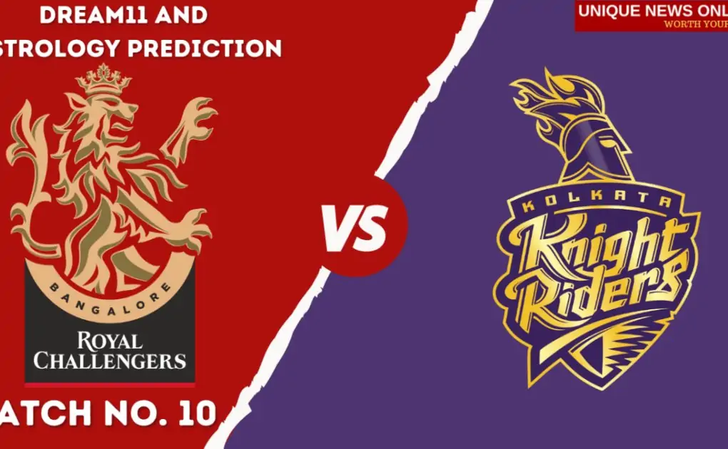 RCB vs KKR Match Dream11 and Astrology Prediction, Head to Head, Top Picks, Dream11 Tips, Captain & Vice-Captain, and who will win Royal Challengers Bangalore or Kolkata Knight Riders?