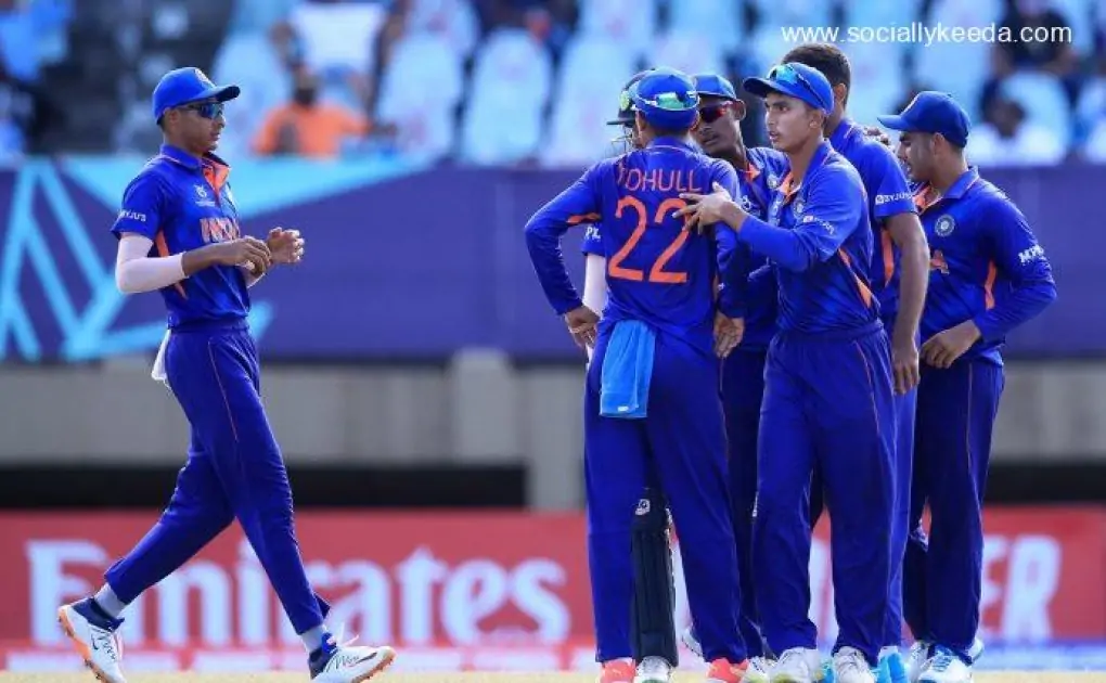 India U19 vs South Africa U19 ICC Under-19 Cricket World Cup 2023: Yash Dhull, Vicky Ostwal Help Indian Team Register 45-Run Win in Opener