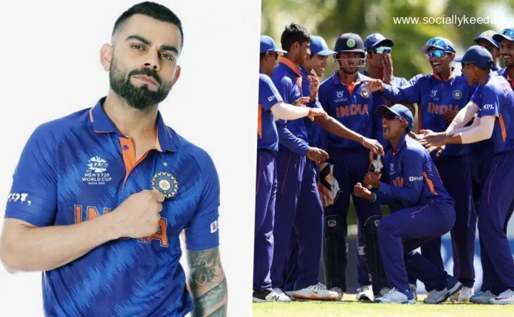 U-19 World Cup Final 2023: Virat Kohli Interacts With India Cricketers Offered Some 'Valuable Tips' Ahead of Final Match Against England