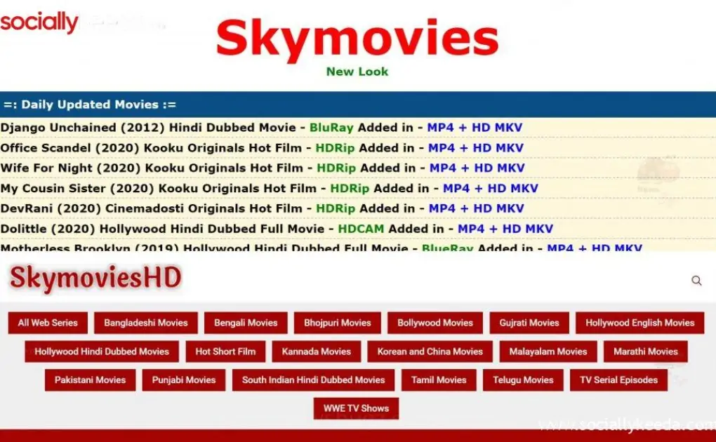 SkymoviesHD Leaks Latest Web Series, South Indian Movies Hindi Dubbed & Hollywood Hindi Dubbed For Free